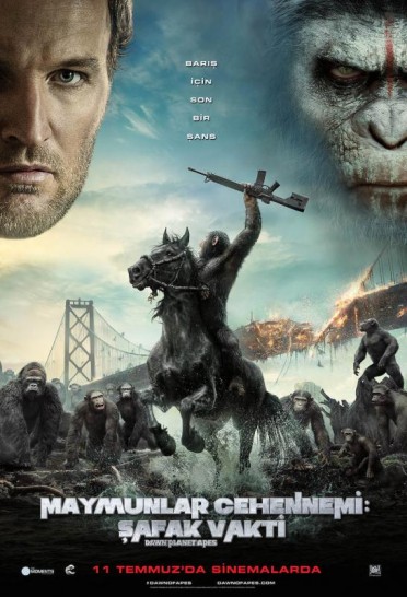 Maymunlar Cehennemi: Şafak Vakti - Dawn of the Planet of the Apes (2014) DVDRİP Türkçe Altyazılı Maymunlar Cehennemi: Şafak Vakti - Dawn of the Planet of the Apes (2014) DVDRİP Türkçe Altyazılı