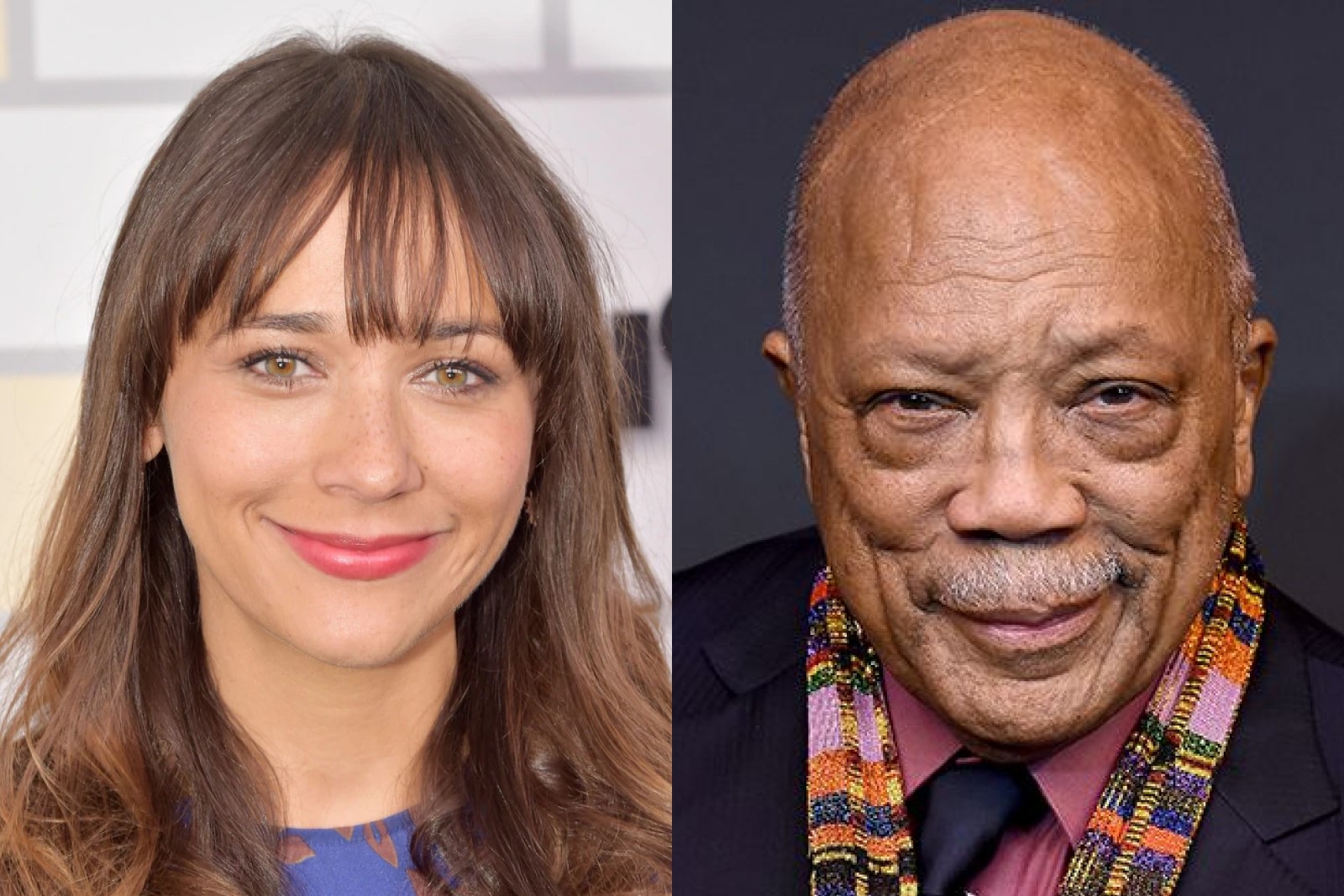 Rashida JonesRashida Jones ve Quincy Jones Rashida JonesRashida Jones ve Quincy Jones