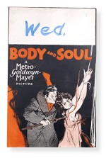 Body and Soul (1927) afişi