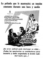 Cita Imposible (1958) afişi