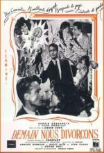 Demain Nous Divorçons (1951) afişi