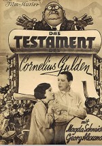 Das Testament Des Cornelius Gulden (1932) afişi