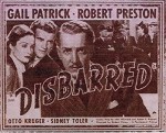 Disbarred (1939) afişi