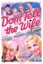 Don't Tell The Wife (1937) afişi