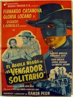 El Aguila Negra En 'el Vengador Solitario' (1954) afişi