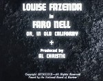 Faro Nell (1929) afişi