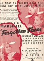 Forgotten Faces (1936) afişi