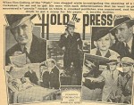 Hold The Press (1933) afişi