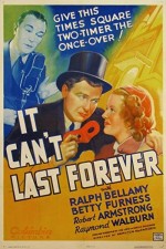 It Can't Last Forever (1937) afişi