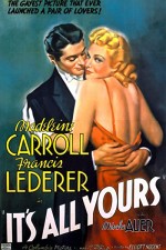 It's All Yours (1937) afişi