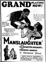 Manslaughter (1930) afişi