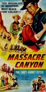 Massacre Canyon (1954) afişi