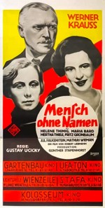 Mensch Ohne Namen (1932) afişi