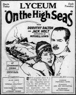 On The High Seas (1922) afişi