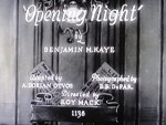 Opening Night (1931) afişi