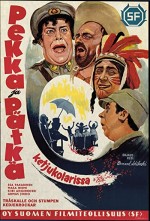 Pekka Ja Pätkä Ketjukolarissa (1957) afişi