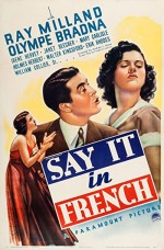 Say It in French (1938) afişi