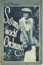Susanne Macht Ordnung (1930) afişi