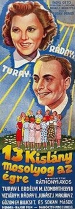 Tizenhárom Kislány Mosolyog Az égre (1938) afişi