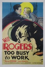 Too Busy To Work (1932) afişi
