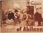 West Of Abilene (1940) afişi