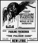 Wings of the Morning (1919) afişi