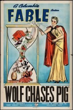 Wolf Chases Pigs (1942) afişi