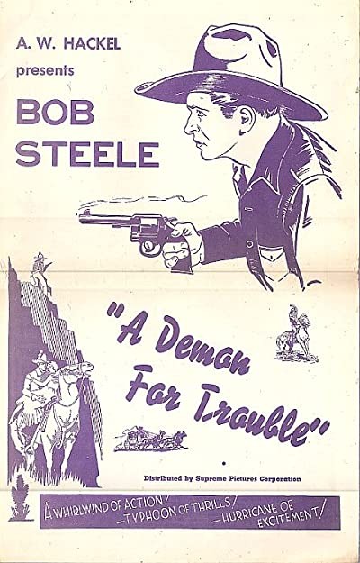 A Demon For Trouble (1934) afişi A Demon For Trouble (1934) afişi