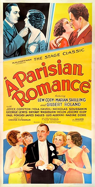 A Parisian Romance (1932) afişi A Parisian Romance (1932) afişi