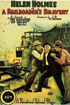 A Railroader's Bravery (1915) afişi