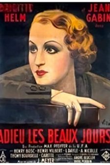 Adieu Les Beaux Jours (1933) afişi