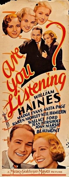 Are You Listening? (1932) afişi Are You Listening? (1932) afişi