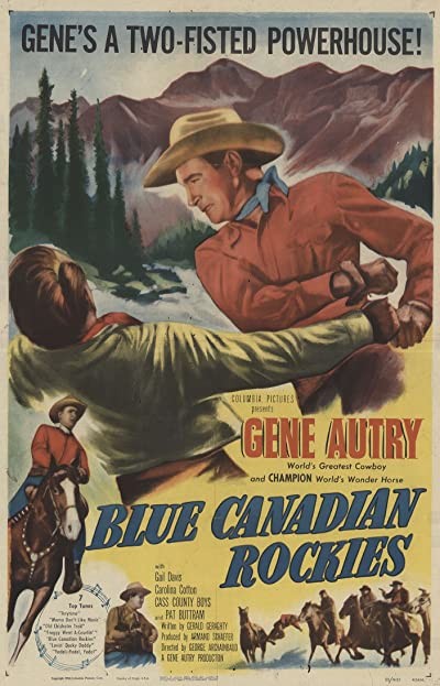 Blue Canadian Rockies (1952) afişi Blue Canadian Rockies (1952) afişi