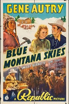 Blue Montana Skies (1939) afişi