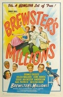 Brewster's Millions (1945) afişi Brewster's Millions (1945) afişi