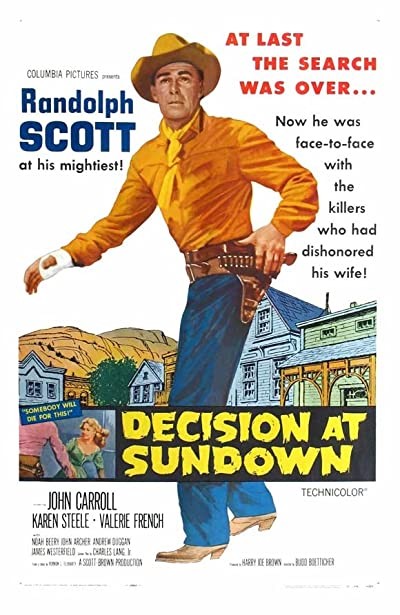 Decision At Sundown (1957) afişi Decision At Sundown (1957) afişi