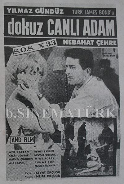 Dokuz Canlı Adam (1965) afişi Dokuz Canlı Adam (1965) afişi