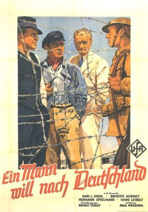 Ein Mann Will Nach Deutschland (1934) afişi Ein Mann Will Nach Deutschland (1934) afişi