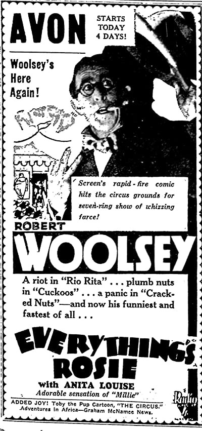 Everything's Rosie (1931) afişi Everything's Rosie (1931) afişi