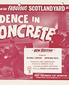 Evidence In Concrete (1960) afişi