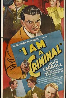 ı Am A Criminal (1938) afişi