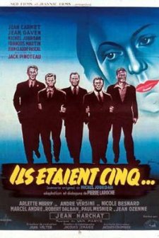Ils étaient Cinq (1951) afişi