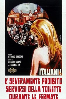 Italiani! È severamente proibito servirsi della toilette durante le fermate (1969) afişi