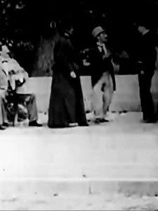 Komische Begegnung Im Tiergarten Zu Stockholm (1896) afişi