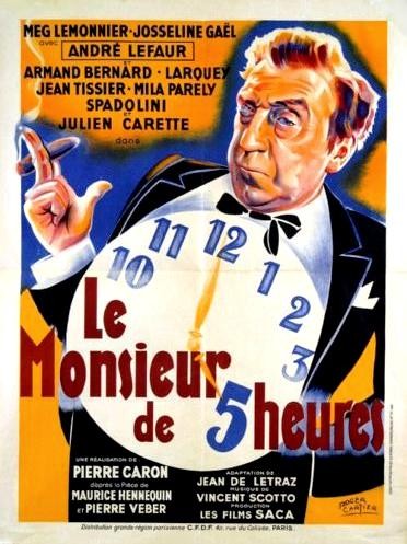 Le Monsieur De 5 Heures (1938) afişi Le Monsieur De 5 Heures (1938) afişi