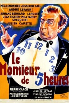 Le Monsieur De 5 Heures (1938) afişi