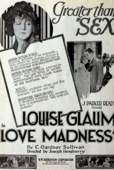 Love Madness (1920) afişi