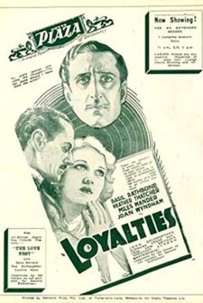 Loyalties (1933) afişi