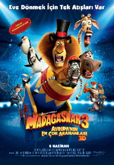 Madagaskar 3: Avrupa'nın En Çok Arananları (2012) afişi Madagaskar 3: Avrupa'nın En Çok Arananları (2012) afişi