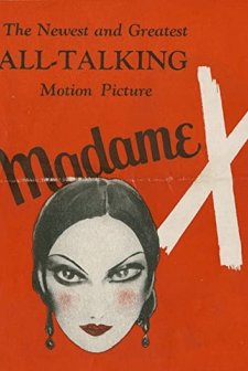 Madame X (1929) afişi